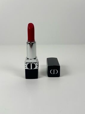 Dior Rouge 999 Satin Red Lipstick Mini Travel Hydrating Longwear New without Box